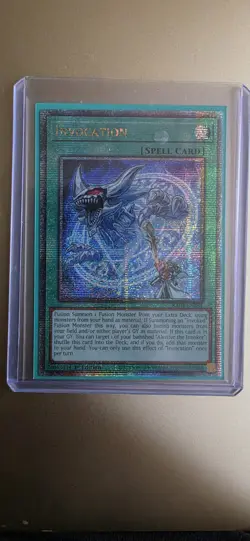 Invocation RA04-EN281 Quarter Century Secret Rare 1st Edition Yu-Gi-Oh! - Image 1