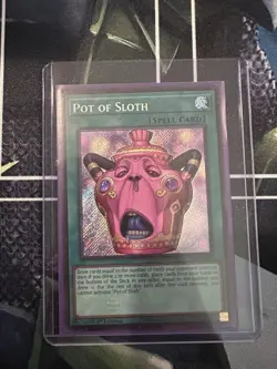 Konami Yu-Gi-Oh! Pot of Sloth CORI-EN061 Secret Rare 1st Ed Foil EN - Image 1