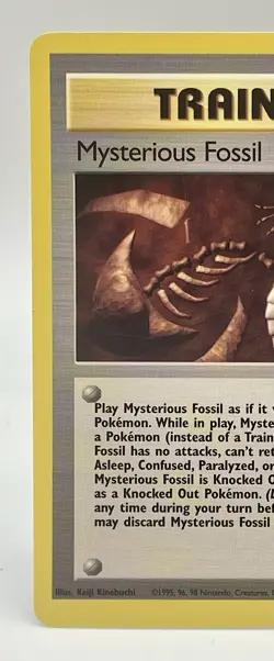 Mysterious Fossil 62/62 Fossil 1999 Vintage Pokemon Trainer Card LP - Image 2