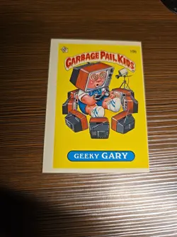 10b Geeky Gary Matte OS1 GPK 1985 Topps Garbage Pail Kids Series 1 USA First EX - Image 1