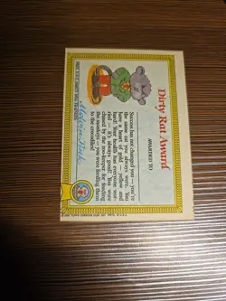 10b Geeky Gary Matte OS1 GPK 1985 Topps Garbage Pail Kids Series 1 USA First EX - Image 2