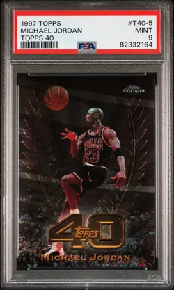 1997 TOPPS TOPPS 40 #T40-5 MICHAEL JORDAN PSA 9 - Image 1