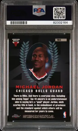 1997 TOPPS TOPPS 40 #T40-5 MICHAEL JORDAN PSA 9 - Image 2