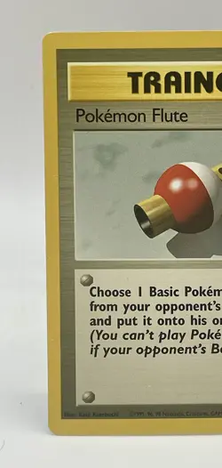 Flute Trainer 86/102 Base Set Non Holo Pokemon Card WOTC 1999 Vintage LP - Image 2