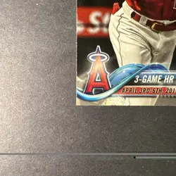 Topps 2018 Update Series Shohei Ohtani 3-Game HR Streak US189 Angels RC - Image 3