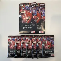 One Piece TCG English OP-16 The Time of Battle Booster Pack Lot of 9 - Image 1