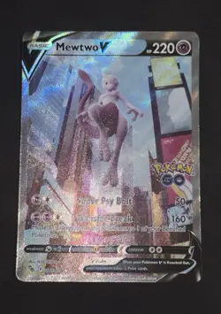 Mewtwo V 072/078 Pokemon GO Alternate Full Art Holo Ultra Rare English 2022 - Image 1