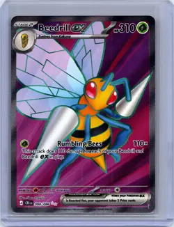 Beedrill ex 098/086 Ultra Rare Chaos Rising Pokemon Holo Near Mint - Image 1