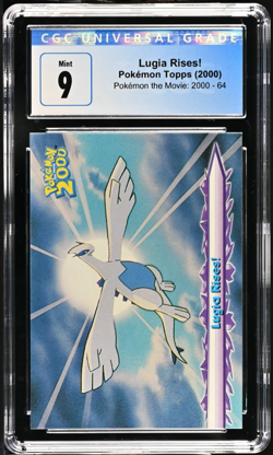Pokemon Card CGC 9 Lugia Rises ! Topps The Movie 2000 Non Holo #54 Blue Label - Image 1