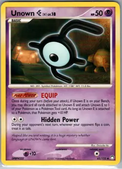 Unown [E] 65/123 Non Holo Mysterious Treasures - Pokemon Card - NM - Image 1