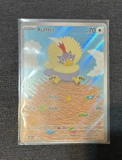 Pokemon TCG Rufflet Card 154/086 Black Bolt Illustration, Near Mint/Mint (NM/M) - Image 1