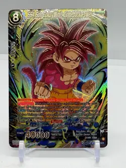 Dragon Ball Super Cards - SS4 Son Goku (Mini) Comeback Power BT28-148 SCR - MINT - Image 1