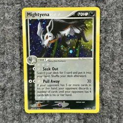 Pokemon Mightyena 12/107 Holo Foil Card 2005 NM - Image 1