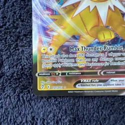 Pokemon TCG Jolteon VMAX Holo Ultra Rare Card Evolving Skies 051/203 NM - Image 2