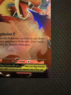 Mega Charizard Y Ex Holo 022/217 Pokemon Card - Image 4