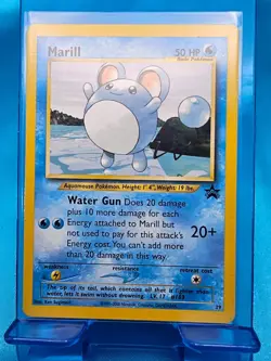 Marill 29 LP Black Star Promo Rare Pokemon TCG Card 2000 - Image 1