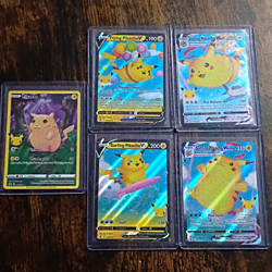 Pokemon TCG Celebrations Pikachu 5-Card Lot Flying/Surfing Pikachu V VMAX Holo - Image 1