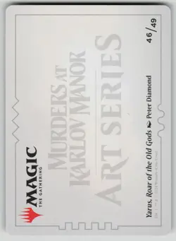 Yarus, Roar of the Old Gods Art Card (/49) Murders at Karlov Manor 46 NM - Image 2