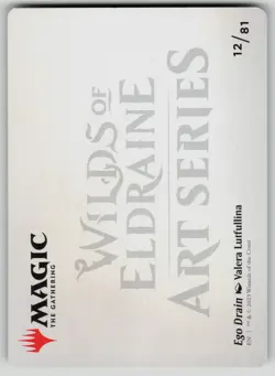 Ego Drain Art Card (Gold-Stamped Signature) Art Series: Wilds of Eldraine 12 NM - Image 2