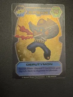 Digimon Deputymon DT-12 Holo Rare Card D-Tector Series 1 2002 Bandai - Image 4