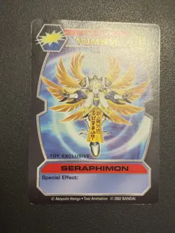 Digimon D-Tector Seraphimon Mega Card DT-62 2002 Bandai - Image 3