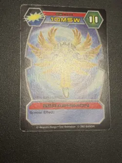 Digimon D-Tector Seraphimon Mega Card DT-62 2002 Bandai - Image 4