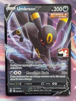 Pokemon TCG Umbreon v Prize Pack Series Play! Stamped Card 094/203 NM - Image 1
