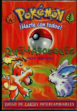 Sealed SPANISH Base Set BRUSHFIRE Theme Deck (60 Pokemon Cards) - Image 1