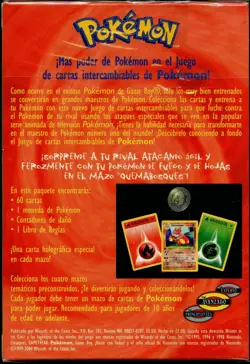 Sealed SPANISH Base Set BRUSHFIRE Theme Deck (60 Pokemon Cards) - Image 2