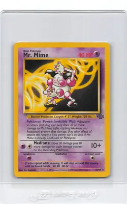 Mr. Mime 22/64 - Non-Holo Rare - JUNGLE - VINTAGE WOTC POKEMON CARD - LP/MP - Image 1