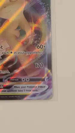 Pokemon TCG Leafeon VMAX Holo Ultra Rare Card Evolving Skies 008/203 NM - Image 2