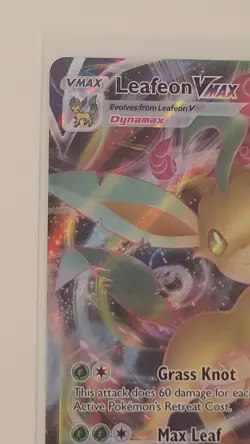 Pokemon TCG Leafeon VMAX Holo Ultra Rare Card Evolving Skies 008/203 NM - Image 4