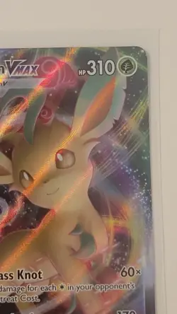Pokemon TCG Leafeon VMAX Holo Ultra Rare Card Evolving Skies 008/203 NM - Image 5