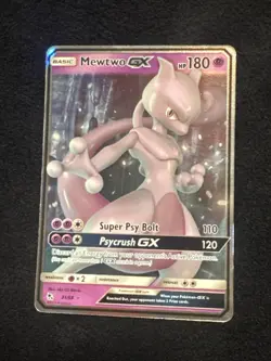 Pokemon Mewtwo GX TCG Hidden Fates Holo Ultra Rare Card 31/68 NM Condition - Image 1