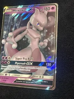 Pokemon Mewtwo GX TCG Hidden Fates Holo Ultra Rare Card 31/68 NM Condition - Image 2