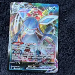 Pokemon TCG Glaceon VMAX Evolving Skies Holo Ultra Rare Card 041/203 - Image 1