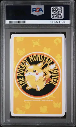 1998 POKEMON YELLOW VERSION PLAYING CARDS 2 OF DIAMONDS #011B METAPOD PSA 10 - Image 2
