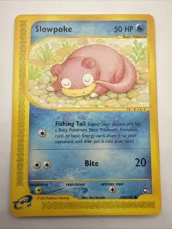 Pokemon Card Slowpoke 108/147 Aquapolis Common Vintage 2002 - Image 1