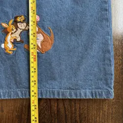 Vintage Disney Store Women’s Blue Denim Embroidered Shirt Size L Winnie The Pooh - Image 3
