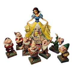 Jim Shore Disney Snow White Signed and the Seven Dwarfs Group Please Read! - Image 1