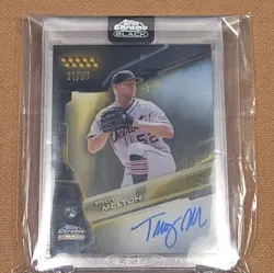 Topps 2026 Chrome Black Troy Melton Gold Auto Tigers RC Auto /50 #CBA-TM - Image 1