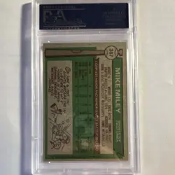 Topps 1976 Mike Miley #387 Rookie Base Set Los Angeles Angels MLB PSA 8 Card - Image 2