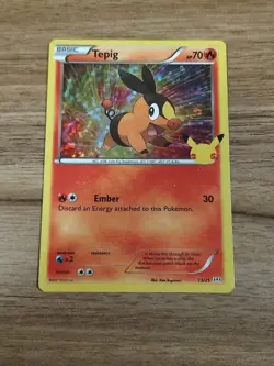Tepig - 13/25 McDonald's 25th Anniversary Set - Holographic Pokemon Card - Image 1