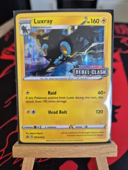 Luxray Stage 2 160HP Holo Pokemon TCG Card English Sword & Shield Rebel Clash - Image 1