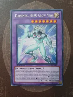 Elemental Hero Glow Neos LCGX-EN061 1st Edtion Rare Non Foil LP Yugioh TCG - Image 4