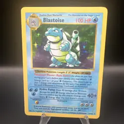 Pokemon TCG Blastoise Base Set Shadowless Holo Rare 2/102 LP/MP - Image 1