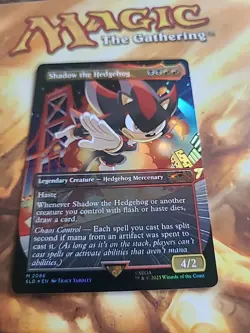 Shadow the Hedgehog Rainbow Foil - Secret Lair Drop - MTG - NM - Image 1