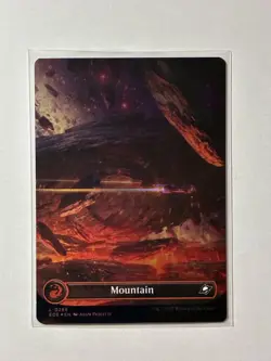 Mountain X1 (Borderless) FOIL EOE MTG Edge of Eternities 265 FULL ART - Image 1