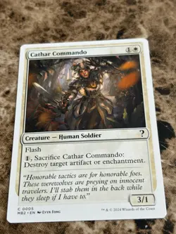 CATHAR COMMANDO Magic MTG Mystery Booster 2 White Border - Image 1