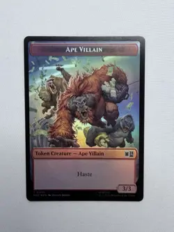 Foil 1x Shapeshifter/Ape Villian Token, MTG, Super Heroes Tokens, 1 pack, Magic - Image 1